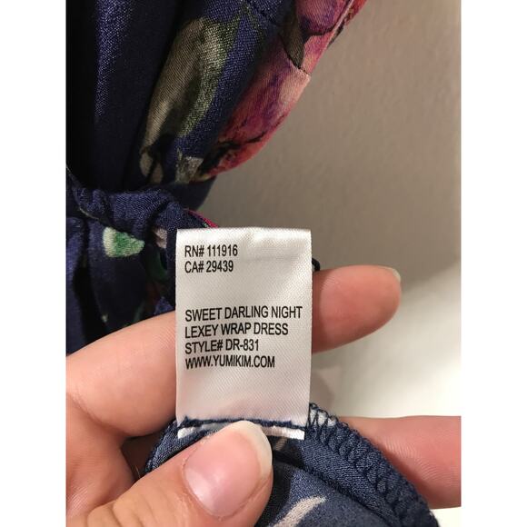 New Yumi Kim Lexey Wrap Dress Sweet Darling Sleeve Summer Wedding Guest Vacation - Picture 10 of 12